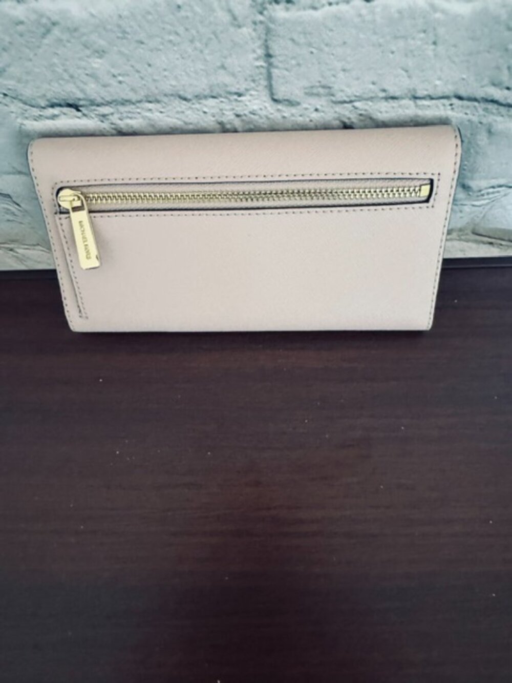 Michael Kors Powder Blush Saffiano Leather Trifold Wallet NWOT - Picture 2 of 5